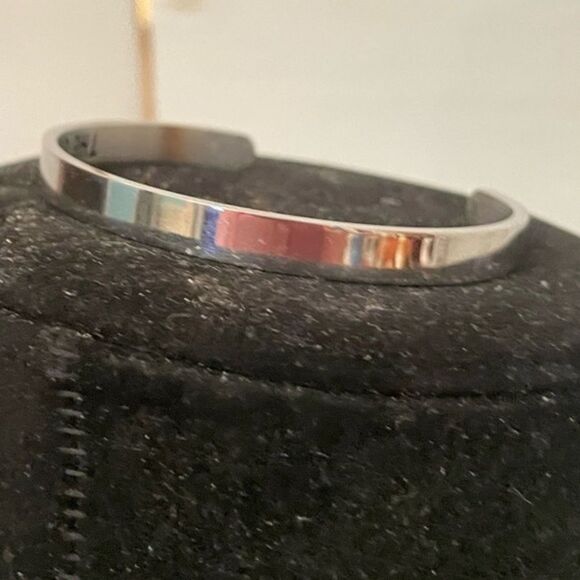 8” Sterling silver engraved and engravable cuff bracelet - Picture 3 of 14